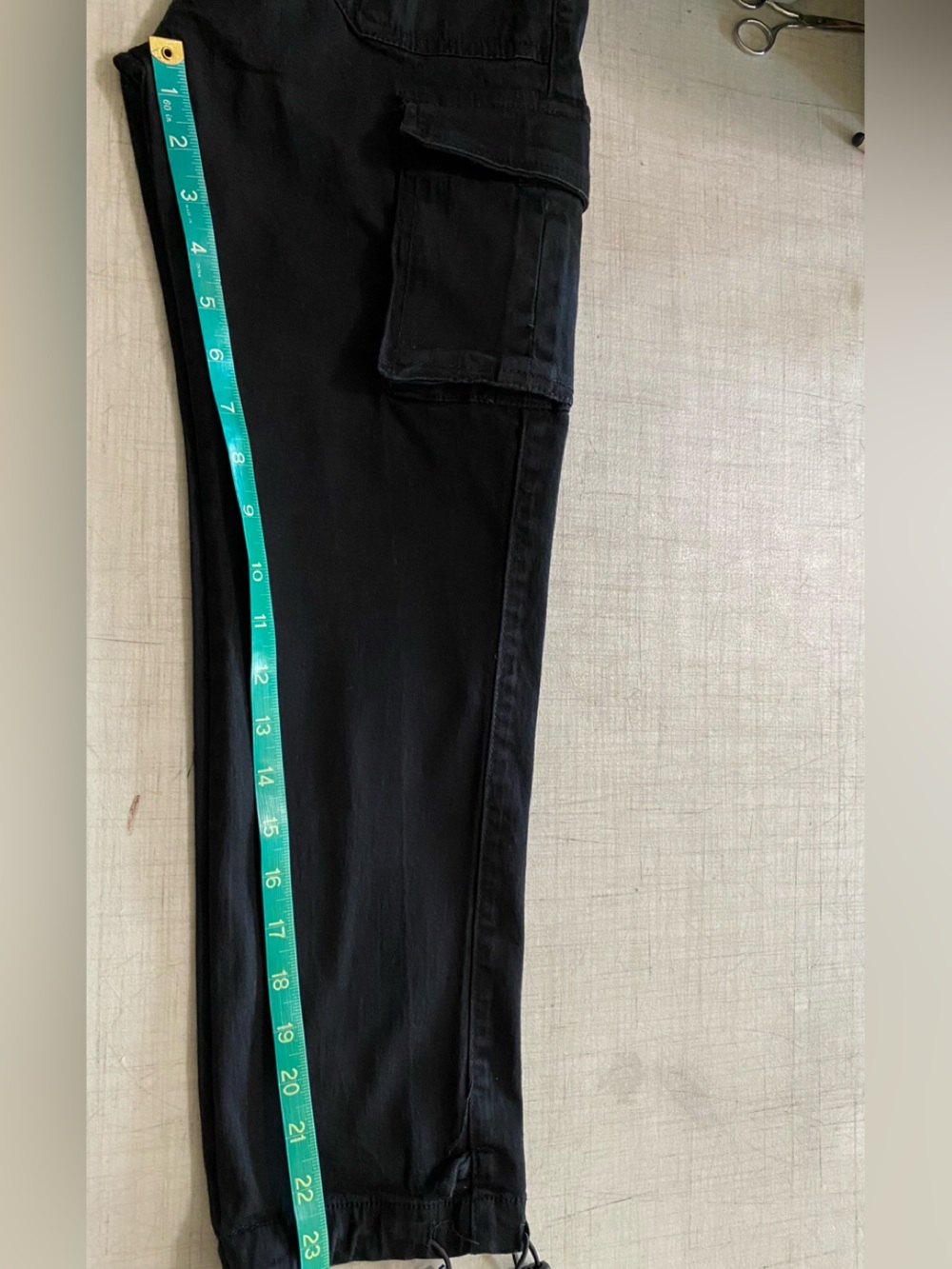 Michael Strahan Men's Black Cargo Jogger Pants - Elastic Waist - Picture 10 of 13